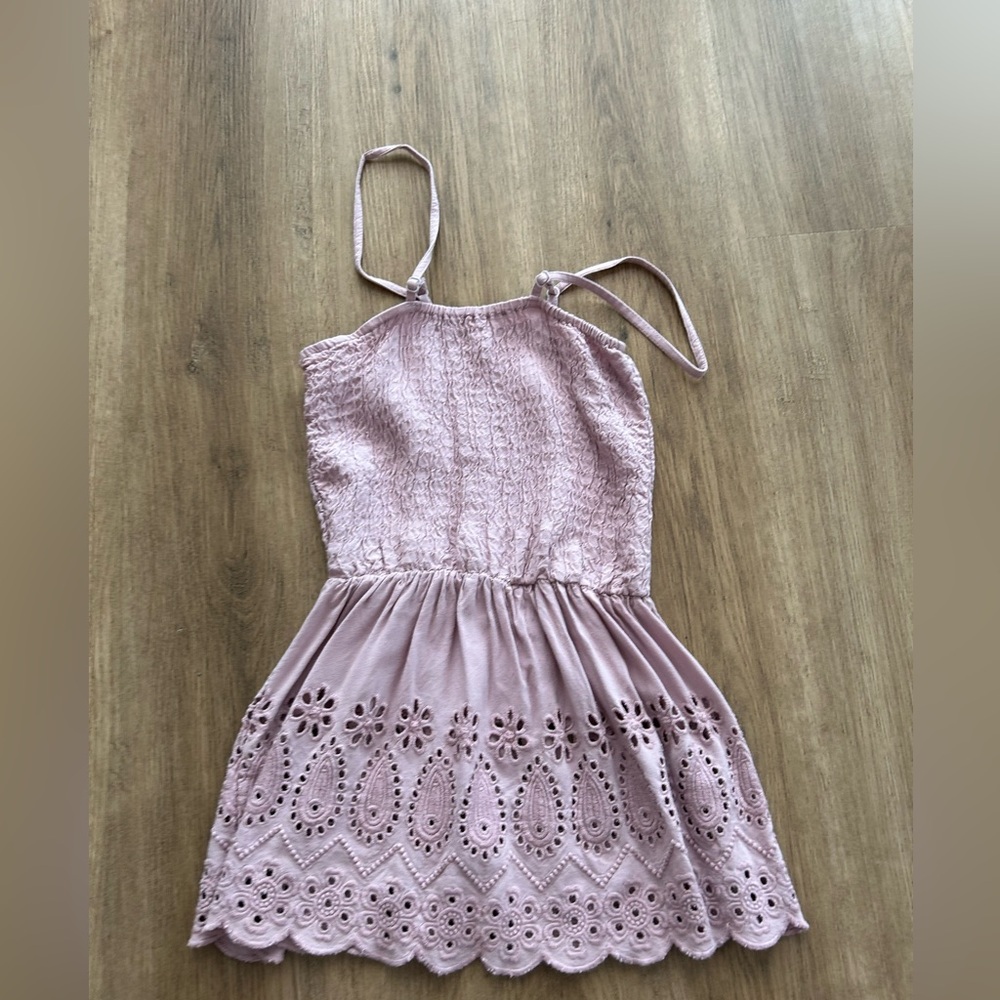 Pink summer top with flow bottom